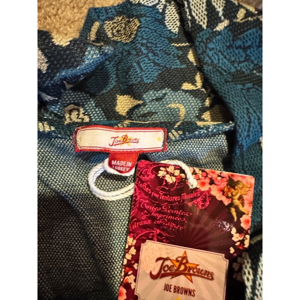 Joe Browns Womens Floral Cowl Neck Tunic Dress W/ Pockets Blue & Cream M - Picture 7 of 10